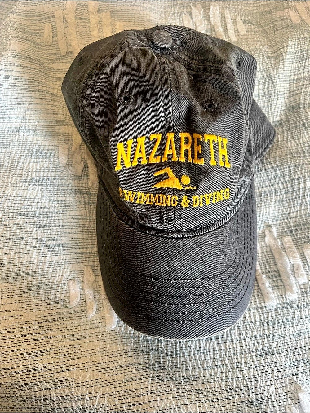 Legacy Gray Embroidered Nazareth Swimming & Diving Hat